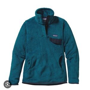 PATAGONIA Re-Tool Snap-T Epic Blue Fleece Pullover Sweater Women’s Size Small